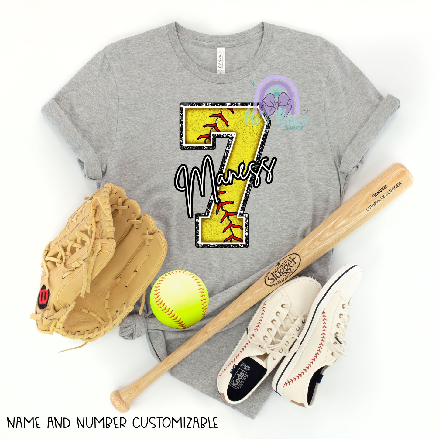 Softball Number w/ Name