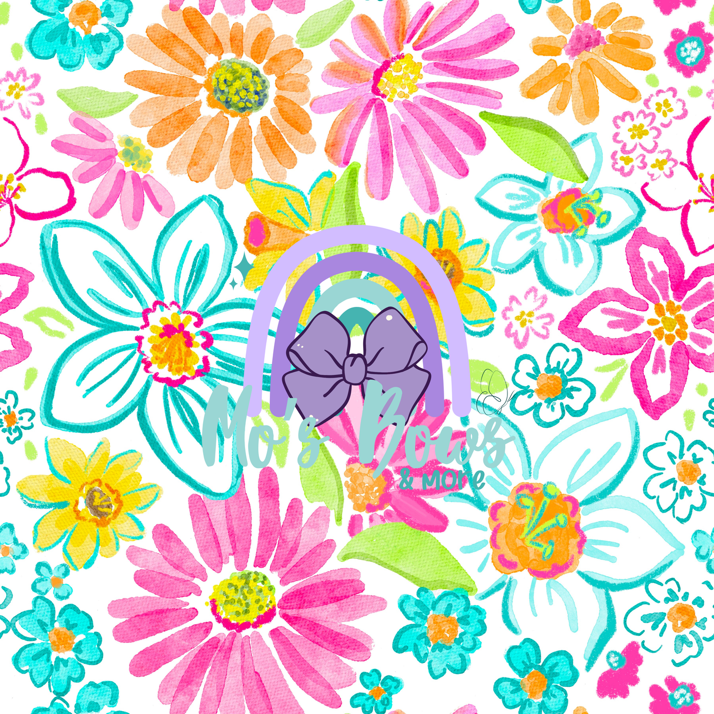Watercolor Daisies.