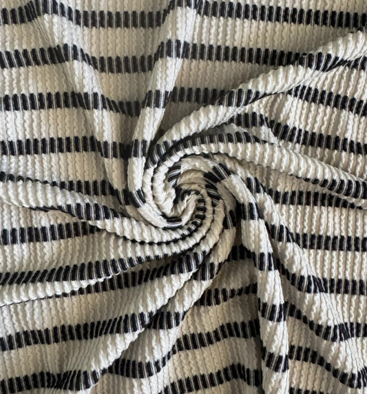 Ivory Striped Rib
