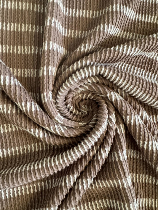 Taupe Striped Rib