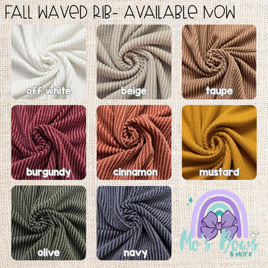 Fall Waved Rib